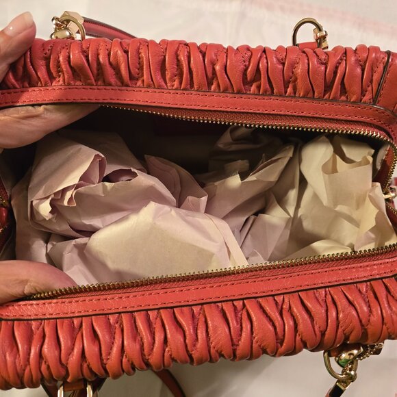 Coach Limited Edition 70th Anniversary Dark Pink Gather MADISON Purse Leather - Picture 13 of 16